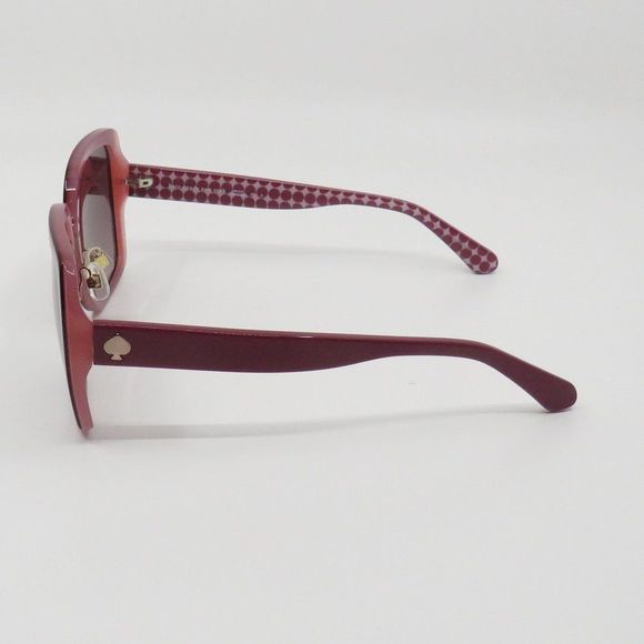 Kate Spade New Kimber/G/S C9A Red/Burgundy Shaded Square Sunglasses main image 7